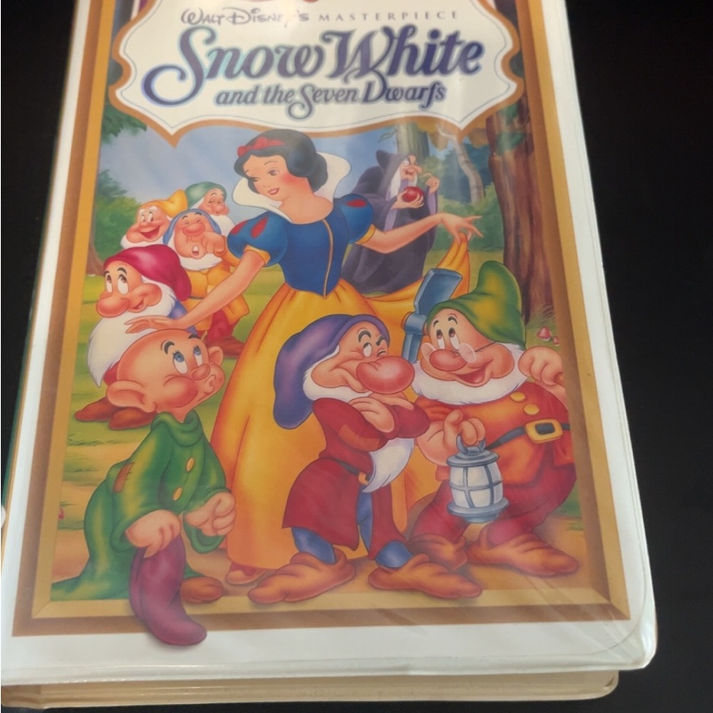 Disney Snow White VHS with Red and Purple Cover